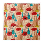 Bloemen, vassen en flessen tegeltje (Voorkant)