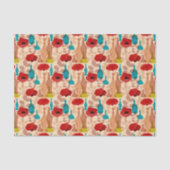 Bloemen, vassen en flessen tissuepapier (Voorkant)