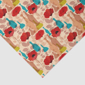 Bloemen, vassen en flessen tissuepapier (Detail)