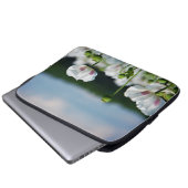 Bloemen veld, Papaver somneferum maanzaad bloem. Laptop Sleeve (Voorkant onderkant)
