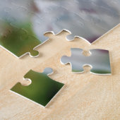 Bloemen veld, Papaver somneferum maanzaad bloem. Legpuzzel (Zijkant)