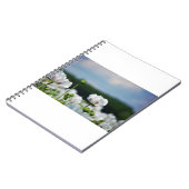 Bloemen veld, Papaver somneferum maanzaad bloem. Notitieboek (Linkerzijde)