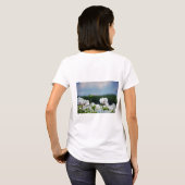 Bloemen veld, Papaver somneferum maanzaad bloem. T-shirt (Achterkant volledig)