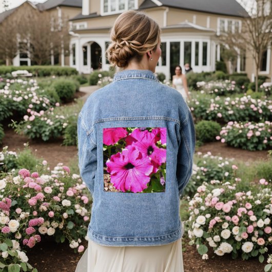 Bloemen Ver 2.0 Denim Jacket (Huwelijk Achterkant)