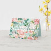 Bloemen verheugen zich! paase Kaart (Gele Bloem)