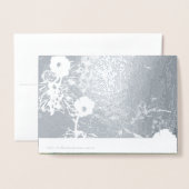 Bloemen Verjaardag Folie Kaart w/Text (Met envelop)