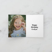 Bloemen Verjaardag Kaart voor haar (Binnen)