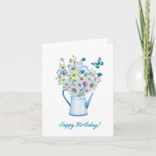 Bloemen Verjaardag Kaart voor haar