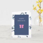 Bloemen Verjaardag Kaart voor haar (Gele Bloem)