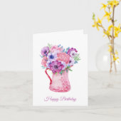 Bloemen Verjaardag Kaart voor haar (Gele Bloem)