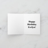 Bloemen Verjaardag Kaart voor haar (Binnen)