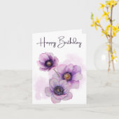 Bloemen Verjaardag Kaart voor haar (Gele Bloem)