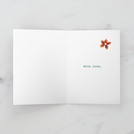 Bloemen Verjaardag Kaart voor Vriend, 50 Jaar Jong (Binnen)