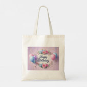 Bloemen verjaardag luxe elegante extravagant tote bag (Achterkant)
