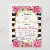 BLOEMEN VERJAARDAG UITNODIGING (Voorkant)