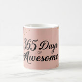 Bloemen verjaardagsaftelling roze koffiekopje mok (Center)