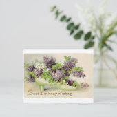 bloemen  Verjaardagsfeest bloesems bloemblaadjes Briefkaart (Staand voorkant)