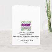 BLOEMEN verjaardagskaart voor mama, oma Kaart (Achterkant)