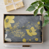  bloemen verouderd hout effect tissuepapier (Geschenk)