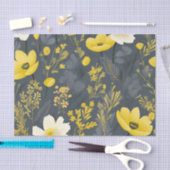  bloemen verouderd hout effect tissuepapier (Craft)