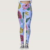 Bloemen verpakt in de tuin! leggings (Voorkant)