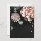 Bloemen Verrassingsgeheim Verjaardagsfeest Kaart (Achterkant)