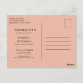 Bloemen Verrukking: Boho Chic Arch Lijst Afstudere Briefkaart (Achterkant)