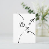 Bloemen verrukking briefkaart (Staand voorkant)