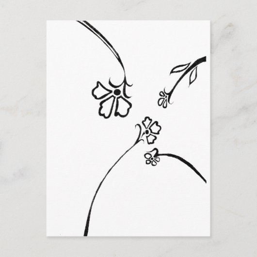 Bloemen verrukking briefkaart (Voorkant)