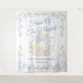 Bloemen vers uit de markt Vrijgezellenfeest achter Wandkleed (Voorkant)