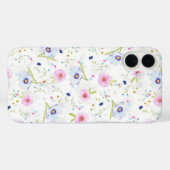 Bloemen Verse Ontwerp iPhone Case (Achterkant (horizontaal))