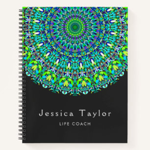 Bloemen Versierd Mandala Notitieboek
