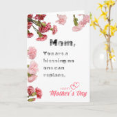 Bloemen Versierde Mam is een Zegen Vakantie Kaart (Gele Bloem)