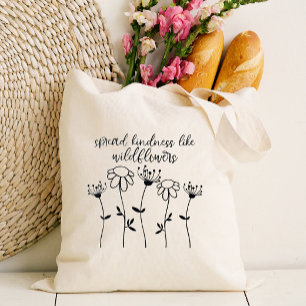 Bloemen verspreiden vriendelijkheid tote bag