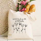 Bloemen verspreiden vriendelijkheid tote bag