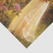 bloemen verzamelen, mooie dame van Albert Lynch Tissuepapier (Detail)