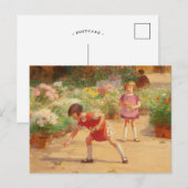 Bloemen verzamelen | Victor Gabriel Gilbert Briefkaart (Voorkant / Achterkant)