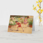 Bloemen verzamelen | Victor Gabriel Gilbert Kaart (Gele Bloem)