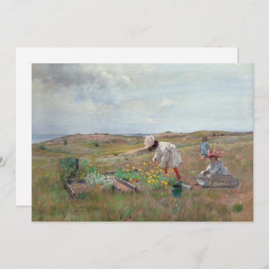 Bloemen verzamelen | William Merritt Chase (Voorkant / Achterkant)