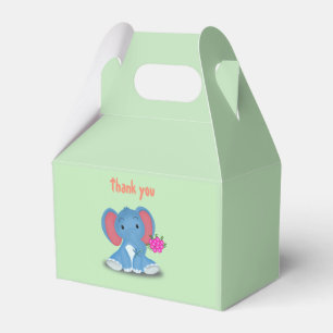 Bloemen verzenden door schattig olifant cadeau lab bedankdoosjes