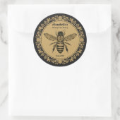 Bloemen Victoriaans Bee Honey Label (Tas)