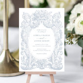  Bloemen Victoriaans Ornament Lijst Bruiloft Kaart