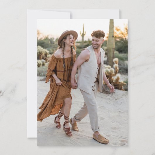 Bloemen vieren hun liefdeskoppels Douche Foto Kaart (Achterkant)