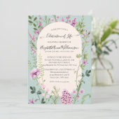 Bloemen viering van het leven Memorial begrafenis Kaart (Staand voorkant)