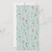 Bloemen Viering van Leven Foto Citaat Boeklegger Kaart (Achterkant)