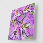 BLOEMEN VIERKANTE KLOK (Hoek)