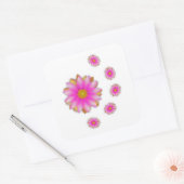 Bloemen Vierkante Sticker (Envelop)