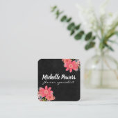 Bloemen Vierkante Visitekaartje (Staand voorkant)