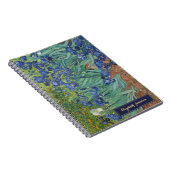 Bloemen Vincent van Gogh Kunst Gouden Monogram Notitieboek (Rechterzijde)