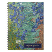 Bloemen Vincent van Gogh  Kunst Gouden Monogram Notitieboek (Voorkant)